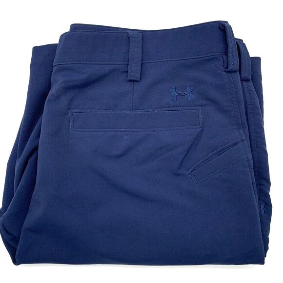 Under Armour Other - Under Armour Men's Solid Blue Size 34 Golf Athletic‎ Shorts